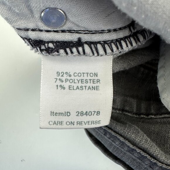 L.L. Bean Classic Fit Straight Women's size 4 Gray Denim Jeans - Picture 4 of 5